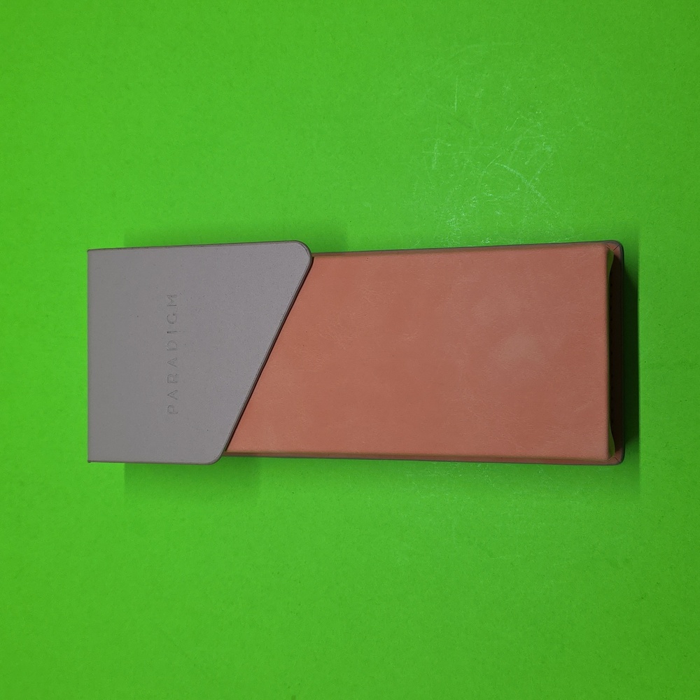 Paradigm Eyeglass Case Peach Ablong Shape. Magnetic Closure (Case Only)